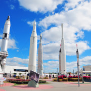 MERRITT ISLAND, FL – FEB 12: Kennedy Space Center Rocket Garden
